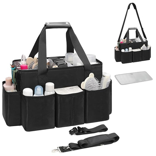 Hairstylist Traveling Bag, Extra Large Hair Tools Travel Bag, Hair Tool Organizer with Adjustable Dividers and Multi Pockets, Professional Makeup Artist Bag, Hairstylist Must Have