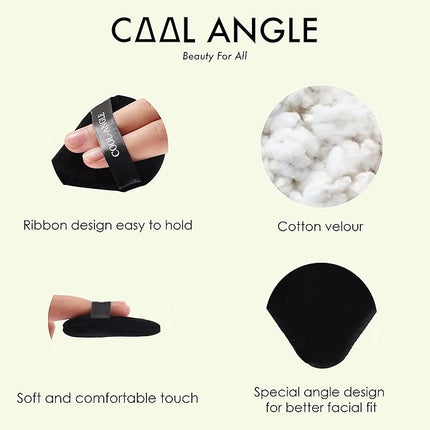 6Pack Makeup Sponge and Powder Puff Set with Blender Sponge for Liquid Foundation Concealer and BB Cream, Triangle Powder Puff for Loose Powder Setting and Oil Control