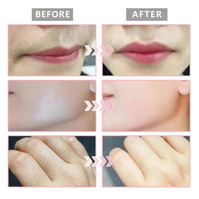 Hair Identifier Spray for Face Shaving, Skin Body Hair Identifying Spray with Razors, Hair Identifier Spray for Face Dermaplaning, Face Hair Identifier Spray for Women