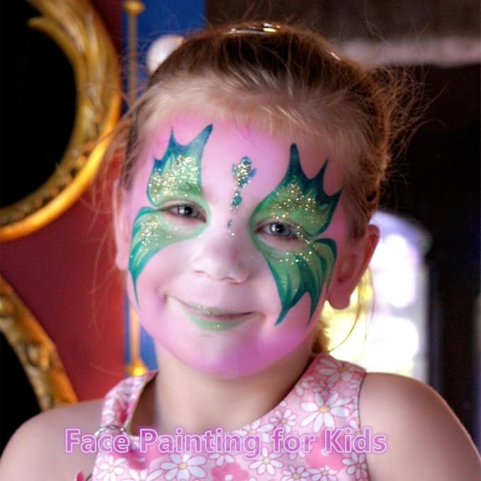 Go Ho Pastel Purple Face Paint,Waterproof Oil Based Cream Light Purple Face Body Paint for Halloween Cosplay SFX Ursula Makeup