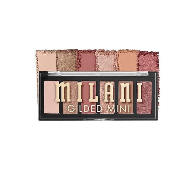 Milani Gilded Mini Eyeshadow Palette with 6 Matte & Shimmer Hues - It's All Ros√©