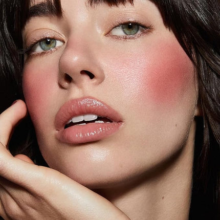 MAKE Beauty Heat Stroke Cream Blush Stick for Cheeks with Natural Hydrating Dewy Finish. Creamy Gel Blush Balm - Shade Flare, Warm Rose Cheek Tint