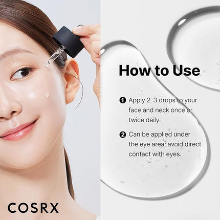 COSRX Pure Sodium Hyaluronic Acid 3% Serum, Hydratying & Moisture Boosting for Fine Lines & Wrinkles, Repair Dry Skin, 0.67fl.oz/20ml, No Artificial Fragrance, Korean Skin Care