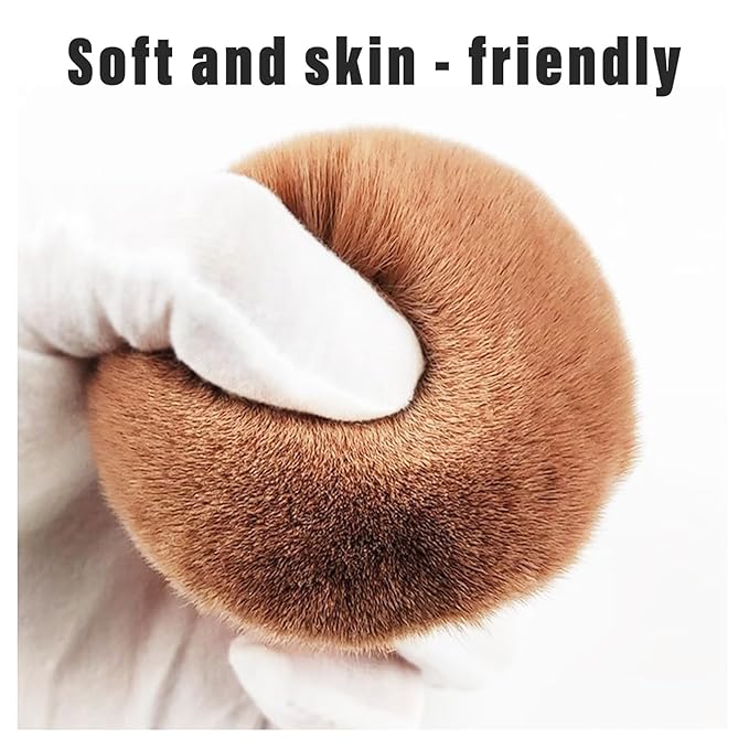 Extra Large Body Makeup Brush For Self Tanner, 3 Inch Self Tanning Blend Brush Kabuki Brush For Bronzers, Large Self Tanning Brushs for Face and Body Makeup Brush Application