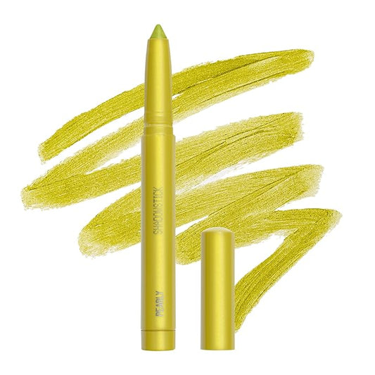 about-face Shadowstick – Long-Wear Cream Eyeshadow Stick – Matte & Pearly Finishes – Vegan, Cruelty-Free, Clean Beauty – 0.049 oz (Acidic- Pearly Chartreuse)