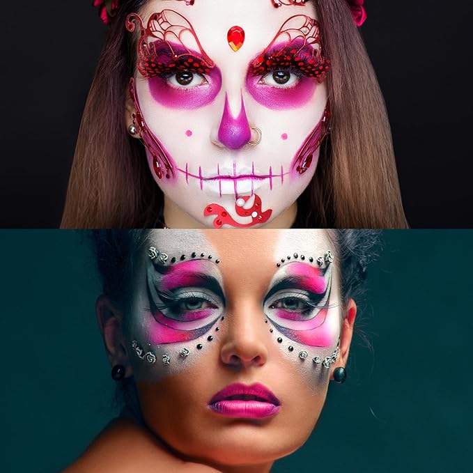 Pink Face Body Paint Stick, Football Baseball Eye Black Stick for Sports, Waterproof Full-Coverage Pink Face Makeup for Halloween Cheshire Cat Stage Cosplay Makeup