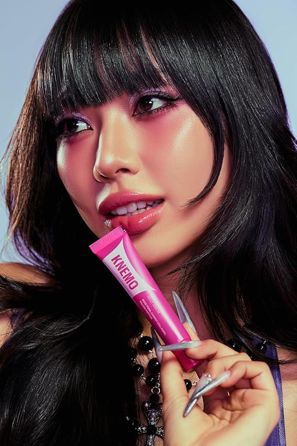 LipLock Jelly Serum for Dry Lips, Long-Lasting, Hydrating, Plumping, Glossy Mask with Rose PDRN, Carrot Collagen, Pillow Peptide, Moisturizing Tinted Lip Balm. (Grape Crush)