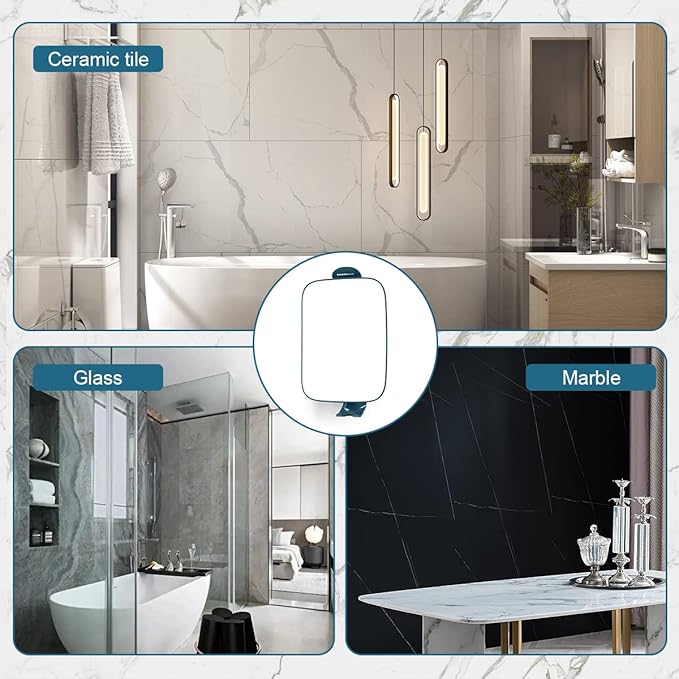 TOUCHBeauty Shower Mirrors for Men, 3X Magnification Shaving Mirror with Razor Holder, Bathroom Accessories for Men & Women 11" Size Version2.0