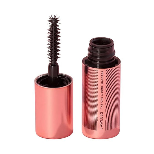 LAWLESS Mini The One & Done Volumizing Mascara - Premium Clean Mascara with Natural Ingredients, Designed to Volumize, Hydrate, and Lift Lashes - Long-Wear for Daily Use - 0.2 oz