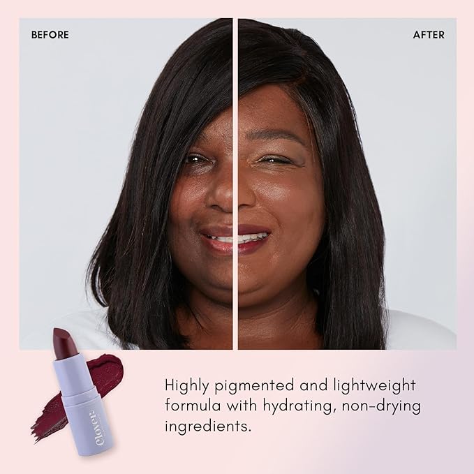 Clover Comfy Matte Lipstick | Non Drying Lipstick, Moisturizing And Lightweight, High Pigmented Lipstick | Cruelty-Free & Vegan Lip Makeup | Shade - Rider
