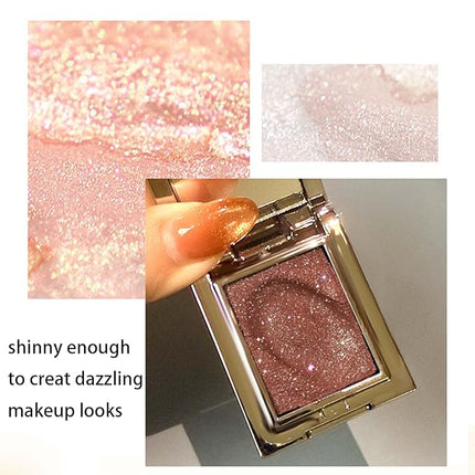 K'APEINE Purple Glitter Eyeshadow, Single Shimmer Eyeshaow Highlighter Sparkling Metallic Makeup Palette High Pigment Eye Shade Blendable Waterproof for Everyday Special Occasions (0.141 oz)-08#