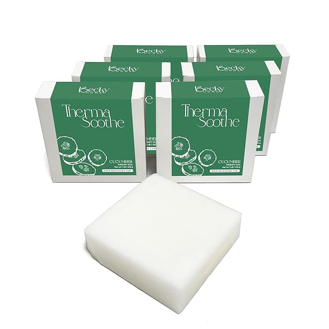 6lb Cucumber Scented Paraffin Wax, Paraffin Wax for Hand and Feet, Use with any Paraffin Wax Machine for Hand and Feet, Paraffin Wax Refills for Paraffin Baths, Parrafin Wax Blocks