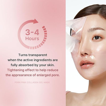 medicube Salmon DNA PDRN pink collagen jelly gel mask | overnight face mask for glass glow skin- elasticity, hydrating, firming and moisturizing | korean skincare, 28g, 1ea