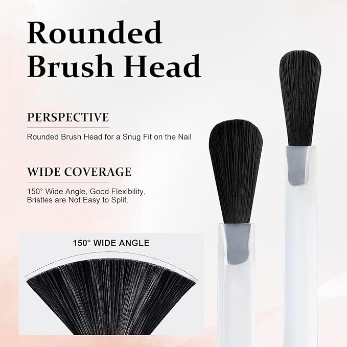 DouborQ 6 Colors Neutral Nude Nail Polish Set Nude Pink Finger Nail Polish Bulk Manicure Nail Art Home Salon Long-lasting Sequins Nail Art Varnish (19-24)