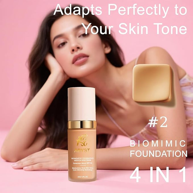4-in-1 Magic Neutral-Tone Concealer | Korean Hydrating Full Coverage Foundation | Waterproof Color Balancer & Imperfection Eraser (#2 Neutral)
