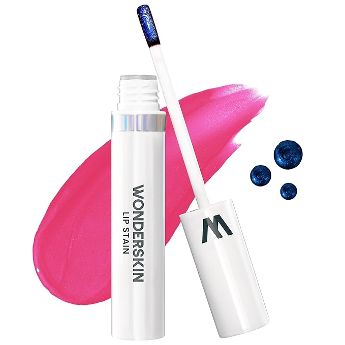 Wonderskin Wonder Blading All Day Lip Stain Peel Off Masque - Long Lasting, Waterproof and Transfer Proof Pink Lip Tint, Matte Finish Peel Off Makeup (Neon Rose Masque)