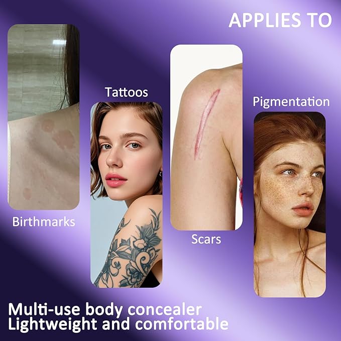 Leg Makeup Waterproof - Coverage for Scars & Blemishes, No Transfer, Lightweight & Long-Lasting, Natural Radiance (01)