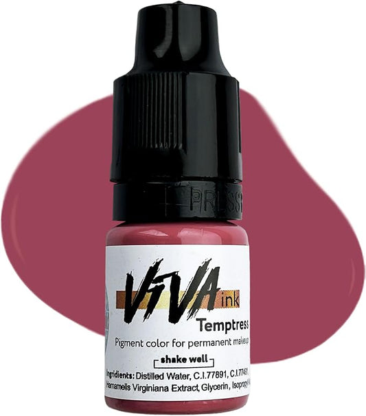 Lip Pigment – Temptress – Permanent Lip Makeup – Microblading Ink for Durable and Colorful Lips – Long Lasting Color Lip Cosmetics (0.2 oz)