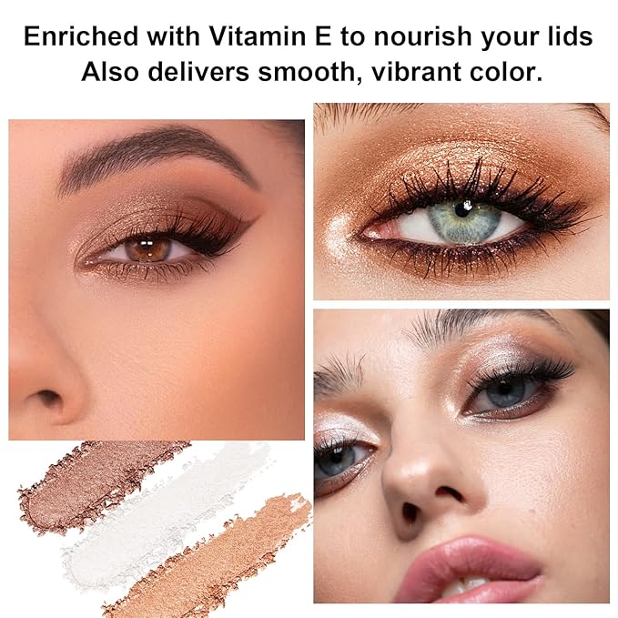 4Pcs Eyeshadow Stick, Eye Brightener Stick, Shimmer Creamy Eye Shadow Makeup, Waterproof Long Lasting Glitter Highlighter Eye Liner Pencil (4PCS B)