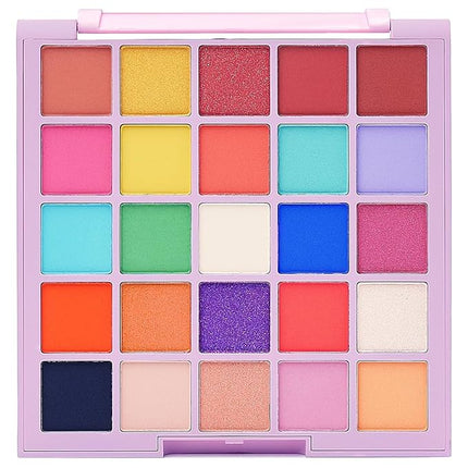 Kimchi Chic Beauty Twenty Five Eyeshadow Palette - 25 Matte & Shimmer Shades, Cruelty Free & Vegan Send Me Sprinkles 0.5oz