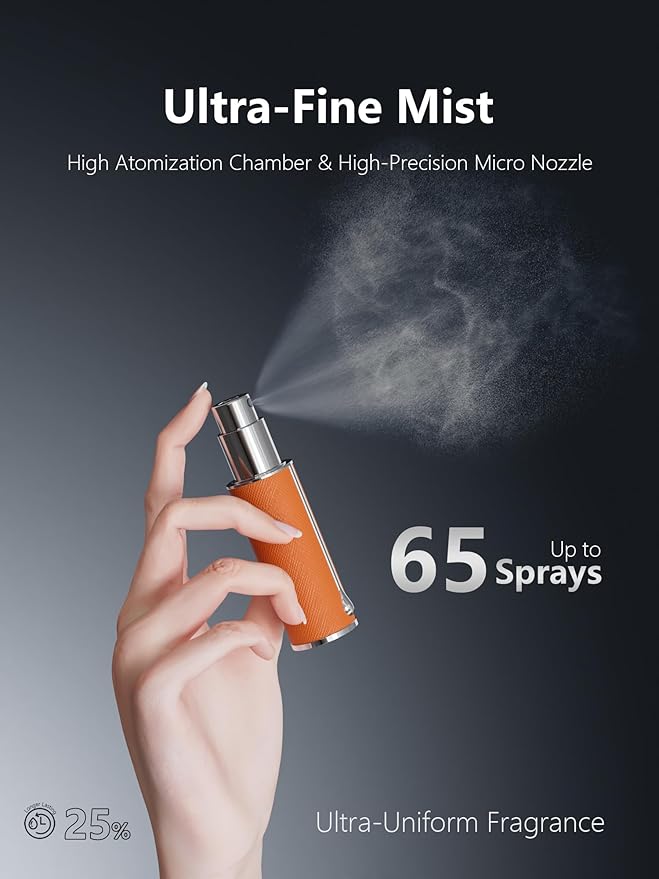 Travalo AQUA Perfume Travel Refillable Bottle, Bottom Filling Fragrances Perfume Atomizer, Mini Cologne Dispenser, Portable Sprayer for Women Men, Gift