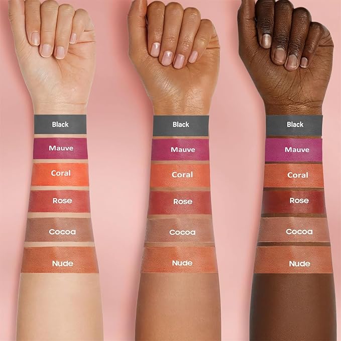 OETUIOW Lip Stain Peel Off, Lip Liner Moisturizing Long-Lasting & Waterproof, Transfer Proof & Plumping, Non-Stick Cup, 2PCS Rose