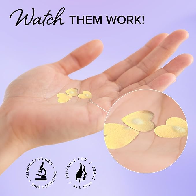 MAREE Star Pimple Patches for Face - Acne Patches - Natural Green Algae Extract & Tea Tree Oil - Hydrocolloid Stars Cute Zit Stickers, Parches Para Acne - 72 Marine Collagen Blemish Pimple Dots