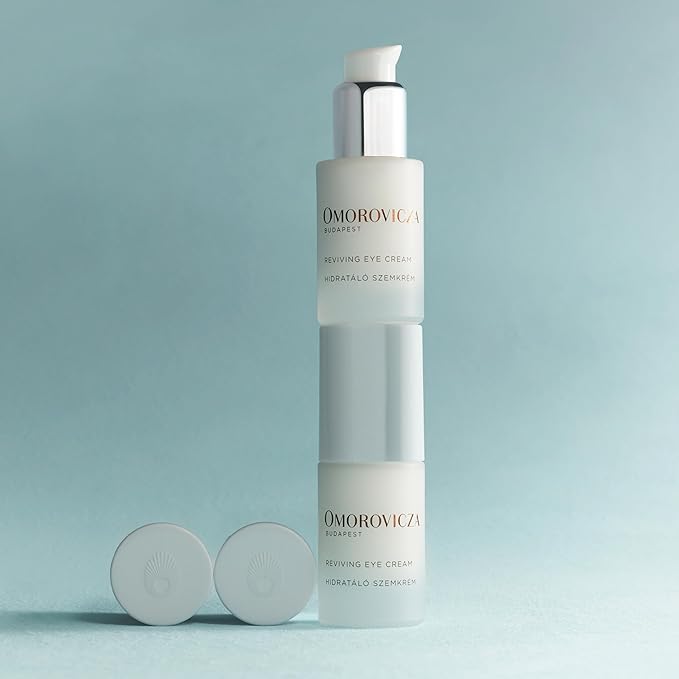 Omorovicza Reviving Eye Cream (0.51 oz), Under Eye Brightener Cream with Arnica, Alfalfa Extract & Hazelnut Peptide, Under Eye Cream to Brighten Dark Circles, Reduce Puffiness & Smooth Fine Lines