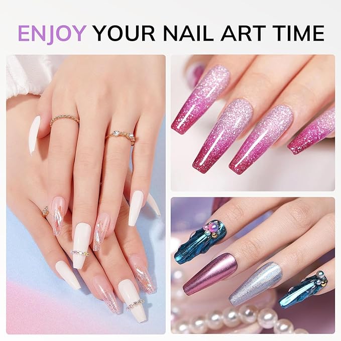 Lavinda Handheld UV Light for Gel Nails, Mini Nail Lamp, Portable Cordless Rechargeable UV Led Nail Lamp Nail Dryer for Fast Curing Gel Polish USB Flashlight for Home DIY Manicure