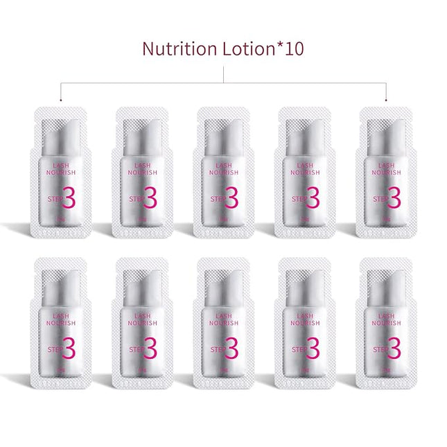 2025 Upgraded Fast Perm Lash Lift Kit Eyelash Perm Kit Eyelash Nutrition Lotion (Quantity: 10 Packs)