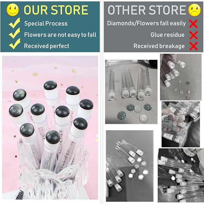 20 Sets Mascara Wands Tube Set Reusable Lash Spoolies Tube Diamond Eyelash Brush Tubes Spoolies Lash Extension Brushes Applicators Makeup Tools (sky-Black)