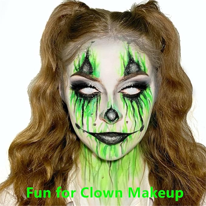 Go Ho Water Based Amazon Green Face Body Paint Stick,Non-Toxic Face Painting,Easy-to-use Facepaint for Halloween Costumes Cosplay SFX Hulk Gamora Witch Makeup,0.63oz