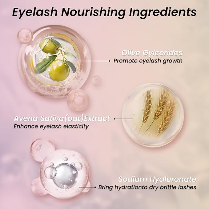 Eyelash Growth Serum with Advanced Formula Eyelash Enhancing serum for Longer Thicker and Fuller Lashes Lash Serum Gentle & Vegan Eyelash Conditioner 0.17 Fl Oz (5mL)