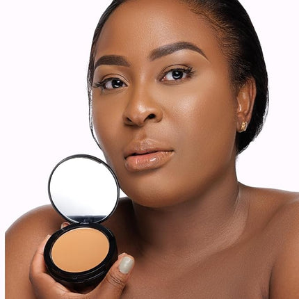 Koschiq Soft Matte Powder + Foundation – 2-in-1 Compact with Oil Control & Blurring Effect | 24hrs stay Longwear, Buildable Matte Finish | k-40. Light with warm golden undertone)