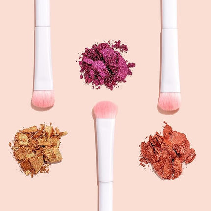 Wet n Wild Angled brush, Foundation Makeup Blending Brush, Ultra-Thin Precision, Ergonomic Handle (Pack of 2)