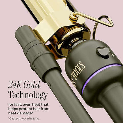 Hot Tools Pro Artist 24K Gold Marcel Iron | Long Lasting Curls, Waves (3/4 in)
