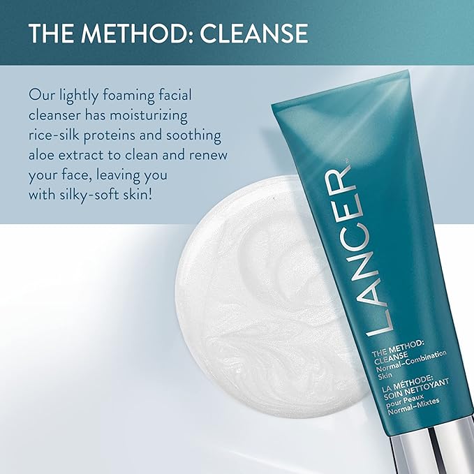 Lancer Skincare The Method: Cleanse Face Cleanser, Daily Face Wash with Salicylic Acid, Bonus Size, (Skin Type), 8 Fluid Ounces