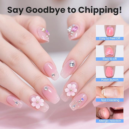 Lavender Violets 15ml Nail Primer for Gel Nail Polish, Fast Air Dry, Acid-Free Dehydrator Base Bond Foundation A108