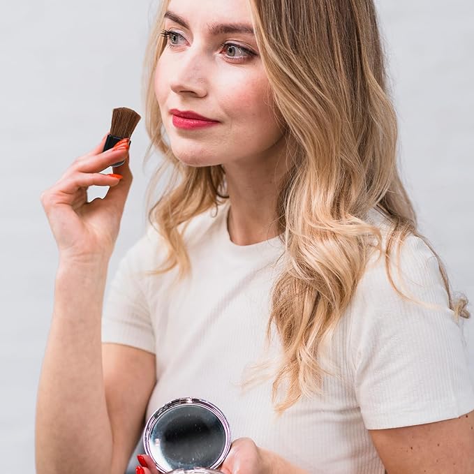 30Pcs Disposable Makeup Brushes Mini Cosmetic Brush Set - Portable Powder Brush for Loose Powder, Foundation, Blush - Beauty Tool for Mixing Liquid, Cream or Cosmetics