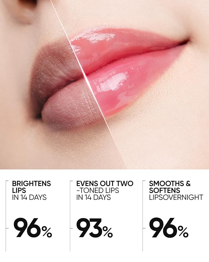 Hydrating Brightening Lip Serum, Smooth Tinted Lip Stain, Plumping Lip Gloss with Polypeptide Squalane, Moisturizing Balms, Brighten Dark Lips, Korean Beauty Makeup (02 Coral Rose)