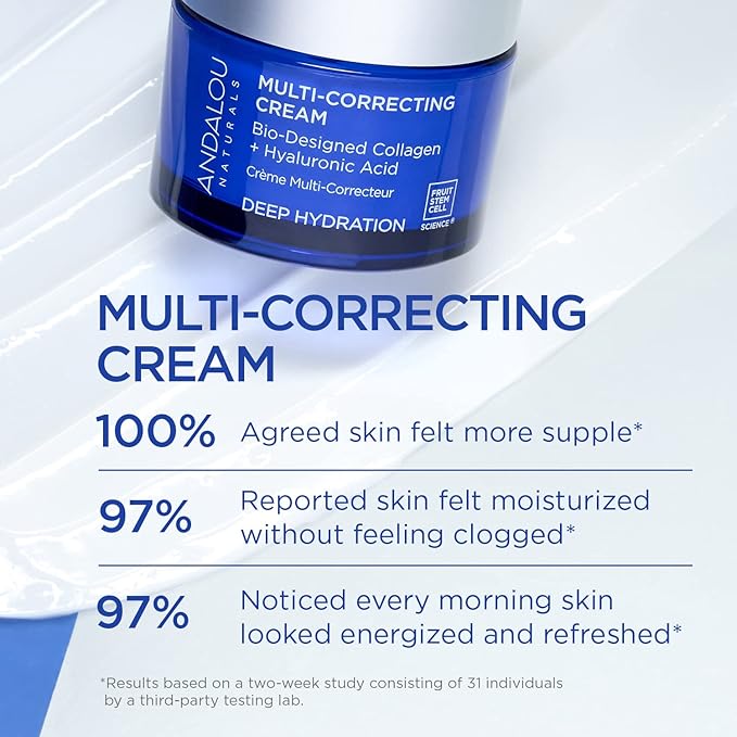Andalou Naturals Deep Hydration, Multi-Correcting Cream, 1.7 fl oz (50 ml)