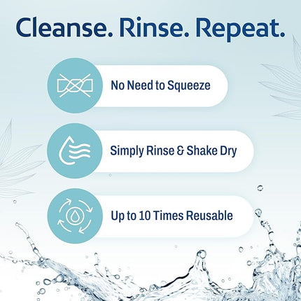 HartFelt Round Face Scrubber for Women | Reusable Facial Sponges for Daily Cleansing | Facial Exfoliating Pads for Removing Dead Skin, Dirt & Makeup | Use with Favorite Cream | Made in USA - 3 Count