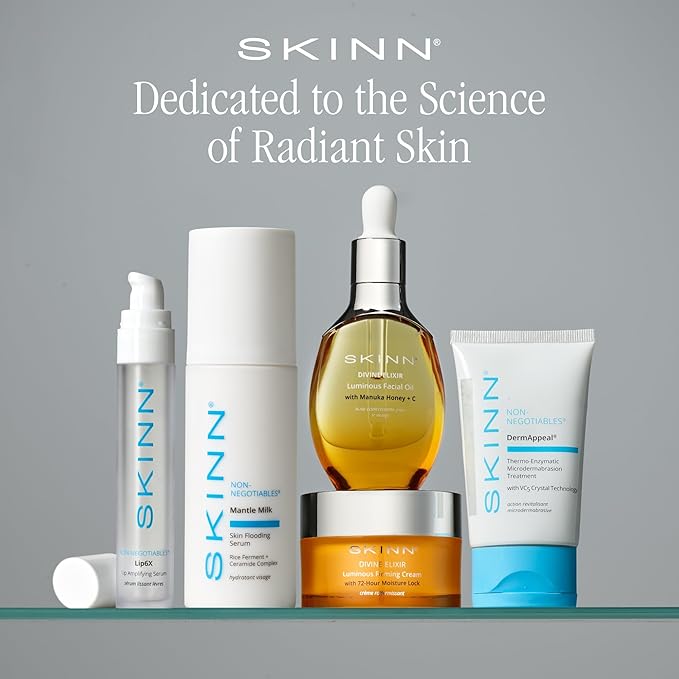 SKINN Lip Amplifying Serum, Lip6X with Peptides - Deep Moisturizing Serum Instantly Plumps, Hydrates & Smooths Lips & Boosts Collagen Production - Lip Care Products for Women