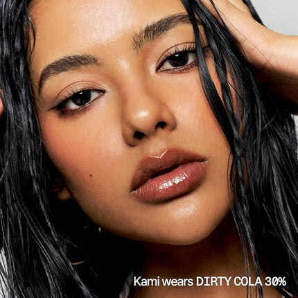 fwee 3D Voluming Gloss 30% (Sheer) | High Shine, Non-Sticky Lip Gloss for Makeup | Long-Lasting, Moisturizing Gel Formula – Dirty Cola 30% | 30% & 70% Pigment Options | 5.3g