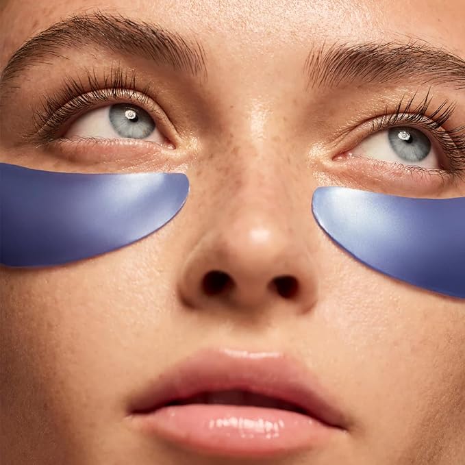 Summer Fridays Jet Lag Under Eye Patches - Hydrating & Depuffing Hydrogel Eye Masks with Caffeine & Peptides to Soothe & Refresh the Undereye Area (6 Pairs)
