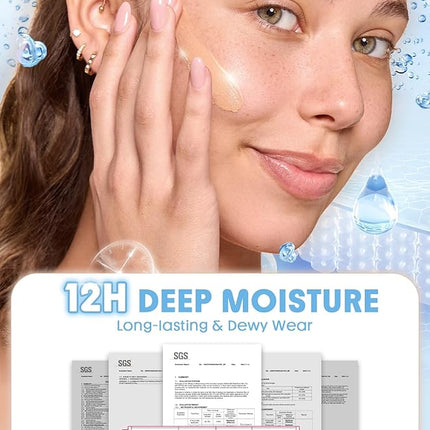 SHEGLAM Dew & Done Skin Tint with SPF20 Light-medium Coverage Foundation Evens Skin Tone-Buttercream