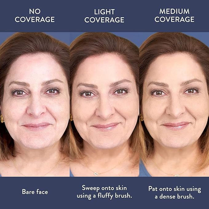 LAURA GELLER NEW YORK Award-Winning Baked Balance-n-Brighten Color Correcting Powder Foundation - Light - Buildable Light to Medium Coverage - Demi-Matte Natural Finish