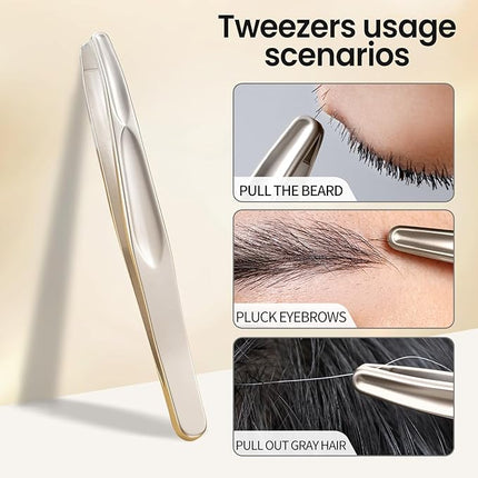 Eyebrow Tweezers for Women-1 Pack (Round)