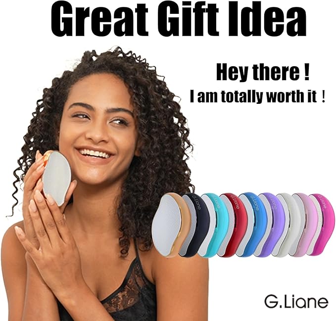 Crystal Hair Eraser,Upgraded Painless Crystal Hair Remover,Effective Nano Glass Hair Removal Device and Skin Exfoliation,Body Epilator for Women and Men(Aqua)