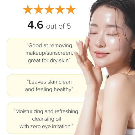 3W8L Deep Off & Fresh Cleansing Oil – Fast emulsifying Korean pore care cleanser, gentle daily makeup & sunscreen remover with Jojoba & Centella, dissolves sebum & blackheads, hydrating fresh finish